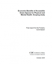 Economic Benefits of Accessible Green Spaces for Physical and Mental Health: Scoping Study